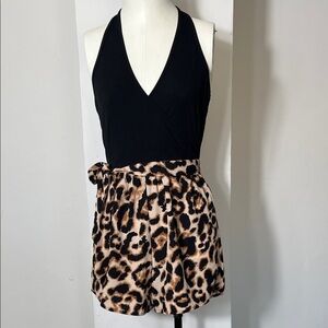 Black Halter Top Romper